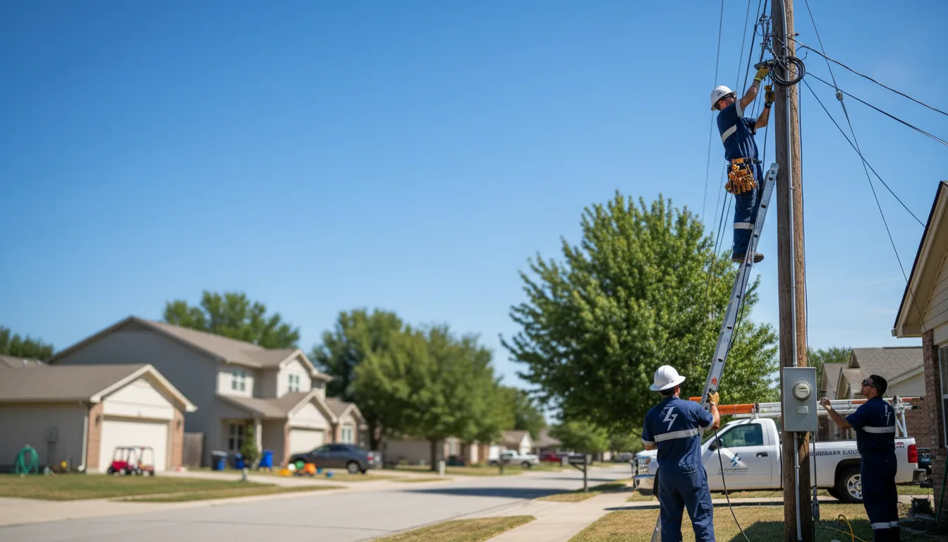 Residential electrician providing installation services in Willow Spring, NC